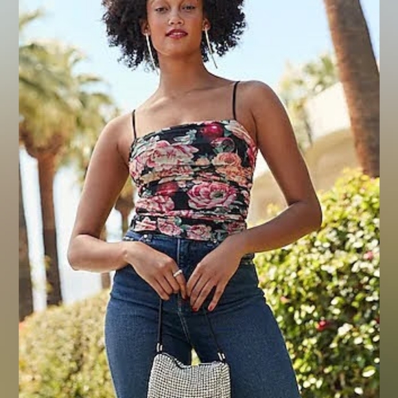 Express Tops - Express Floral Tank Top sz XL     🎉 HP 🎉